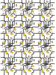 Komar Fototapet vlies Komar DX4-006 Disney Edition 4 Mickey Foot Labyrinth 200x280 cm (DX4-006)