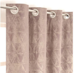 Jby Creation Draperie cu inele, model geometric, roz 140x245 cm (150502)