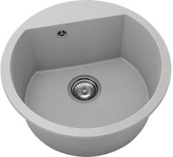 FAT Chiuvetă bucătărie fatgranit 1 cuvă FAT Avangard 223 Ø51 cm fără picurător Grey (223-1006) Chiuveta