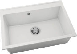 FAT Chiuvetă bucătărie fatgranit 1 cuvă FAT Avangard 231 49x70 cm fără picurător Pure White (231-1000) Chiuveta