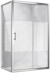 Belform Cabină de duș rectangulară Belform Maze 120x 80x185 cm sticlă securizată profil crom (27CB1802_GMZ)