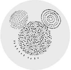 Komar Fototapet rotund autoadeziv Komar DD1-040 Disney Mickey Stipple Art Ø 125 cm (DD1-040)