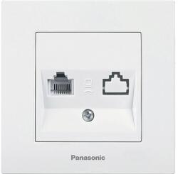 Panasonic Priză telefon simplă Panasonic Karre Plus, alb, incl. ramă (P-KPTP)