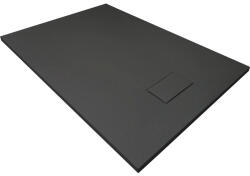 Sanotechnik Cădiță de duș dreptunghiulară slim SMC 100x80 cm negru (1080B)