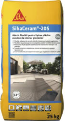 Sika Adeziv flexibil Sika Ceram 205 C2TE pentru gresie și faianță interior și exterior 25 kg gri (680824)