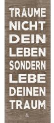 Pure Living Tablou sticlă Pure Living Visuri 30x80 cm (GLA1843C)