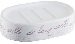 BISK Săpunieră Stamp din ceramică, alb (BIS06567)