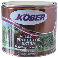 Köber lac p. extra Lac protector extra Köber lazură groasă 3 în 1 salcâm 2, 5 l (IG5220-C2,5L)