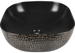Differnz Lavoar pe blat Differnz Snake Duo 41, 5x40 cm negru/auriu (38.010.36)