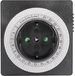 QLink Priză programabilă mecanic, compactă 3500W, negru (66.202.59)