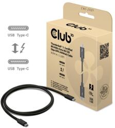Club 3D Kábel - CAC-2501 (Thunderbolt 5 USB-C to USB-C, 240W, 80/120 Gbps, EPR, 8K240Hz, 1m) (CAC-2501) - digitalgo