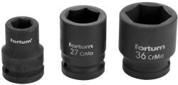 Fortum gépi (impakt) dugófej 3/4", 34mm, L 57 mm, feketített, FORTUM (4703034) (4703034)