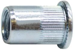  Szegecsanya, peremes, rovátkolt rozsdamentes M5x15 (2, 1-4mm-ig)