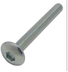 Bútorösszehúzó csavar, domborúfejű, horganyzott M6x40