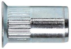 Szegecsanya süllyesztettfejű, rovátkolt, horganyzott M5x14 (4mm-ig)