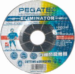 Pegatec Rombusz tisztító korong fémhez, Pegatec 115x2, 8x22