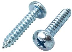  Domború fejű kereszthornyos lemezcsavar, Horganyzott, 3, 9x13