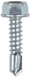 Hatlapfejű önfúró lemezcsavar+gumis alátét Acél 4, 8x19 RAL6002 Levélzöld