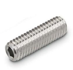  Belső kulcsnyílású hernyócsavar lapos véggel, A2, Rozsdamentes, M8x45