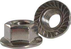  Peremes hatlapú anya, Rozsdamentes, M6 (recézett)