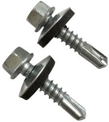  Fűzőcsavar+gumis alátét, RAL6002, 4, 8x19/14 ETANCO CE Levélzöld