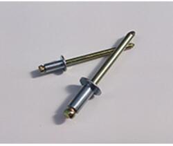  Nyitott popszegecs AST, Alu-Acél, RAL9006, 3, 2x8 (fehér alu)