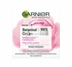 Garnier Botanikai Arckrém Rózsa Víz Száraz és Érzékeny Bőrre, 50ml