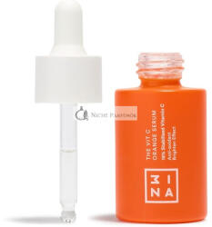 3INA Makeup The Vit C Narancs Szérum Átlátszó Arcszérum 15% Stabilizált C-vitamin Vegán Állatkísérlet-mentes