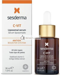 Sesderma C-Vit Liposzómás Szérum Hidratált és Ragyogó Bőrért Antioxidáns Szérum Az Öregedés Első Jelei Pigmentáció Ellen Vitamin C Szérum Az Arcra Professzionális Bőrápolás 30ml