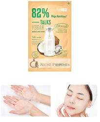Missha Talks Vegan Squeeze Sheet Mask Mega Tápláló Vegán Arcpakolás Érett Bőrre, 1 db
