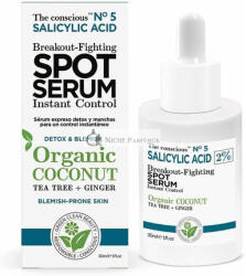 The Conscious Salicylic Acid Pattanás Elleni Spot Szérum Organikus Kókusz 30ml