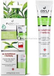 FLOSLEK Szemhéj- és Szemkörnyék Gél Szemevilággal és Zöld Teával, 15ml