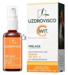 UZDROVISCO Pre-Age Antioxidáns Szérum 9% C-vitaminnal, 30ml