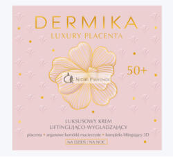 DERMIKA Luxus Placenta Lifting Smoothing Cream 50+ Argan Őssejtekkel és Mandulával