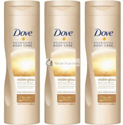 Dove Tápláló Testápoló Önbarnító Lotion 250ml Világos és Közepes