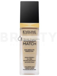 Eveline Wonder Match Skin Absolute Perfection hosszan tartó make-up az egysé ges é s vilá gosabb arcbő rre 05 Light Porcelain 30 ml