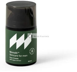 Monolit Skincare For Men Monolit Arcápoló Krém Algakivonattal Férfiaknak Tápláló Avokádó Olajjal, Ránctalanító Spirulinával, Hidratáló Kókuszolajjal, 50ml