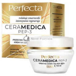 Perfecta Ceramedica Pep-3 Ránctalanító Krém Napra és Éjszakára 60+, 50ml