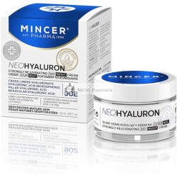 Mincer Mincer Pharma Neo Hyaluronic Magasan Rejuvenáló Hidratáló Nappali és Éjszakai Arckrém Hyaluronsavval, 50ml