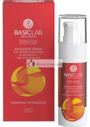 BasicLab Dermocosmetics BasicLab Retinolt, Koenzim Q10 és C-vitamin tartalmú arctápláló szérum 30ml, Ránctalanító éjszakai szérum nőknek