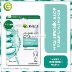 Garnier Skin Naturals Hyaluron Aloe Szövetmaszk Aloe Vera Kivonattal