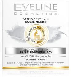 Eveline Cosmetics Nature Line Kecsketej Intenzíven Regeneráló és Tápláló Nappali és Éjszakai Krém Koenzim Q10-nel, 50ml
