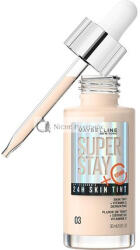 Maybelline New York Maybelline Super Stay Bőr Tónusú Alapozó C-vitaminnal, Hosszan Tartó Vegán Formula, Árnyalat 3, 30 ml