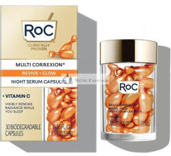 RoC Multi Correxion Revive + Glow Éjszakai Szérum Kapszulák 30 Kapszula