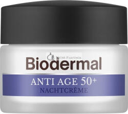 BIODERMA Biodermal Anti-Aging Éjszakai Krém 50+ - Éjszakai Krém Niacinamiddal és Shea Vajjal - Segít Csökkenteni a Ráncokat - 50ml