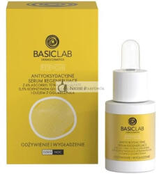 BasicLab Dermocosmetics Antioxidáns Regeneráló Szérum Tápláló és Simító 30ml Organikus Arcszérum Természetes Kozmetikumok