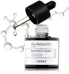 COSRX Retinol 0, 5 Olaj Anti-aging Szérum 0, 5% Retinoid Kezeléssel az Arcbőrre - Kíméletes Bőrápolás Napra és Éjjel