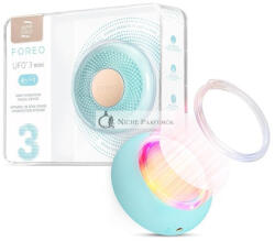 Foreo UFO 3 Mini 4 az 1-ben Teljes Arcfelújító LED Maszk Kezelés Mély Hidratáló Anti-Aging Arcmasszírozó, Jeges Kék