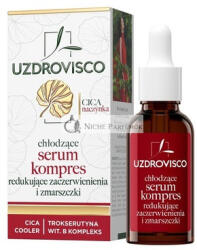 UZDROVISCO Hűsítő Szérum Kompressz Rózsaszín és Ráncok Ellen, 30ml