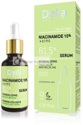Delia Cosmetics Niacinamide 10% + Cink Normalizáló Szérum Kombinált Bőrre Pattanásokkal, 30ml